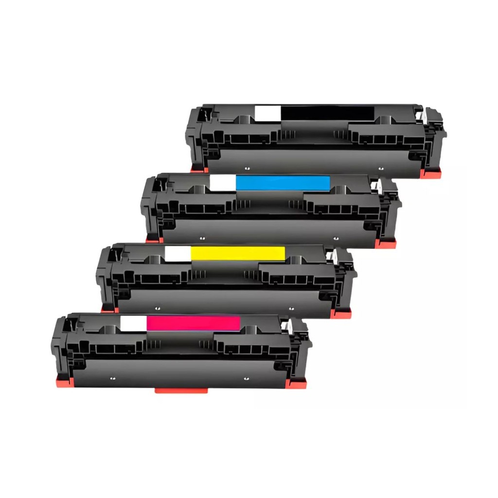 Kit Cartucho Toner Compatível HP 230X 4 Cores LaserJet 4203dw 4303fdw Sem Chip Impressora