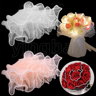 Papel De Embrulho De Flores De 4 Jardas , Borda De Pérola , Buquê Malha Floral Para Dia Dos Namorados , Suprimentos Flor em Oferta na Shopee
