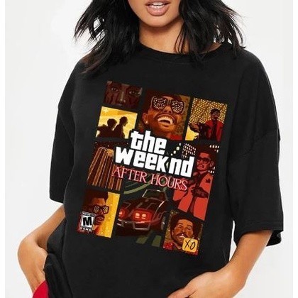 Camiseta Básica Algodão Unissex The Weeknd Cantor Filme Lançamento 2023 Oferta
