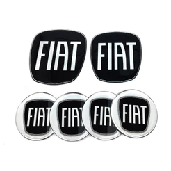 6 Adesivos Emblema Fiat Preto Grand Siena 2012 Ate 2019
