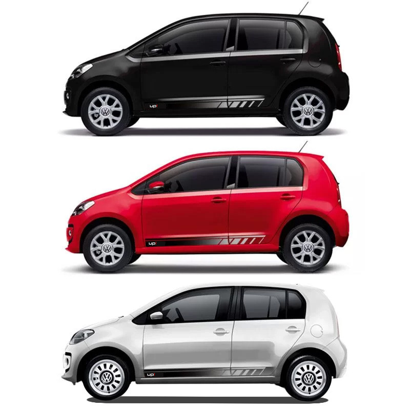 Kit Faixa Adesivo Up 2015/2020 + Soleira Protetora Diamante - Spare Parts and Accessories for Vehicles