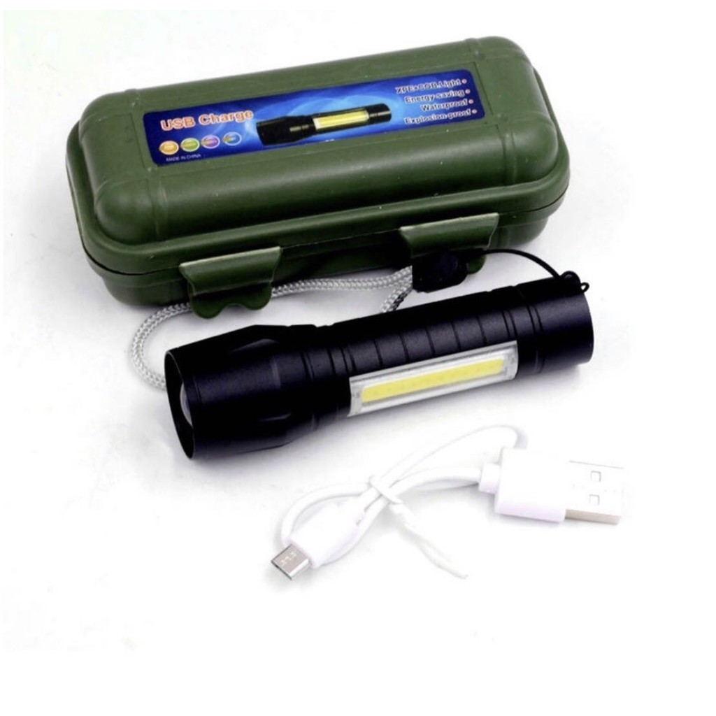 Lanterna Mini Led Cree Police Tatica Recarregável Zoom Forte em Oferta na Shopee