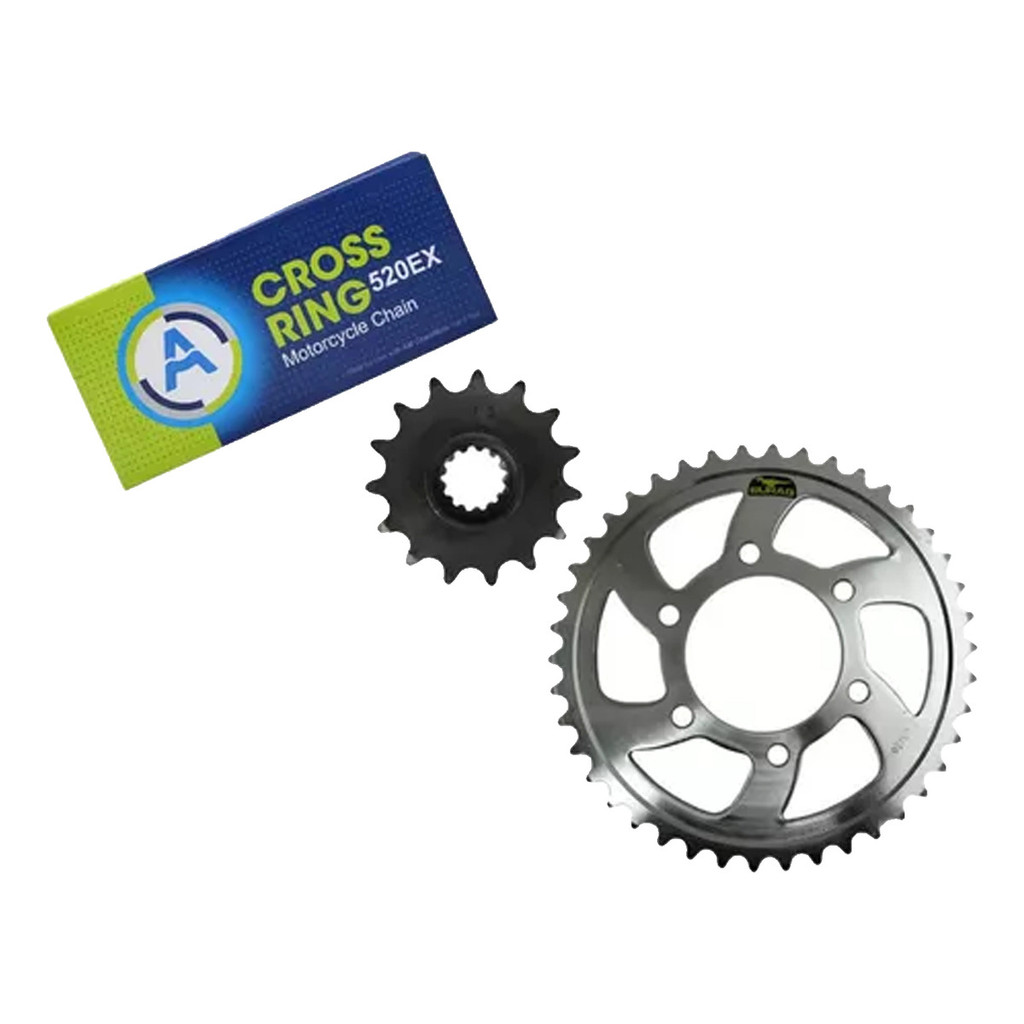 Relação Coroa Pinhão  Kaw Zx 6r Zx 6 R 636 Ninja  15x40