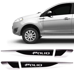 Par De Aplique Lateral Fiat Novo Palio Emblema Resinado