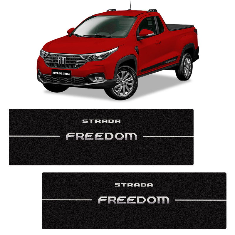Kit Soleira Da Porta Strada Freedom 2020/2021 Adesivo Preto em Oferta na Shopee