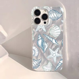 Concha Estrela Do Mar Padrão Caso Para iPhone 16 15 14 13 12 11 Pro Max 16E XR X XS 7 8 Plus IMD Laser Capa Dura em Oferta na Shopee