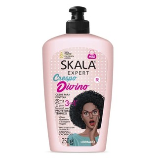 Creme de Pentear Skala Expert Crespo Divino 3 em 1 Mini 250g em Oferta na Shopee