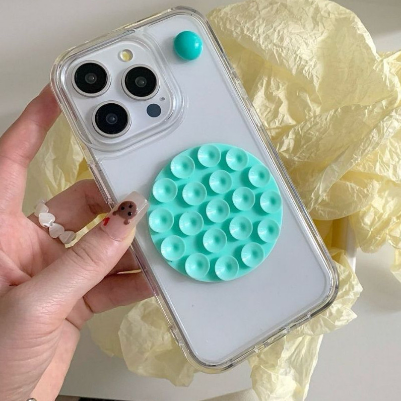 Ventosas de Silicone Dupla Face  Suporte Universal de Celular Antiderrapantes