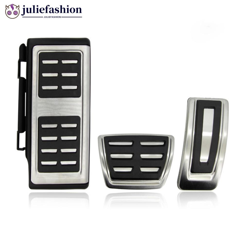 JULIEFASHION Interior Do Carro Pedais De Freio Combustível Capa Embreagem Para Volkswagen VW Passat B8 Golf 7 Tiguan 201