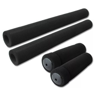 Manopla Beach Espuma P/Guidão Preto Tubete Bike Ou Moto em Oferta na Shopee