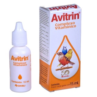 Avitrin Complexo Vitamínico para Aves Frasco 15 ml - Coveli