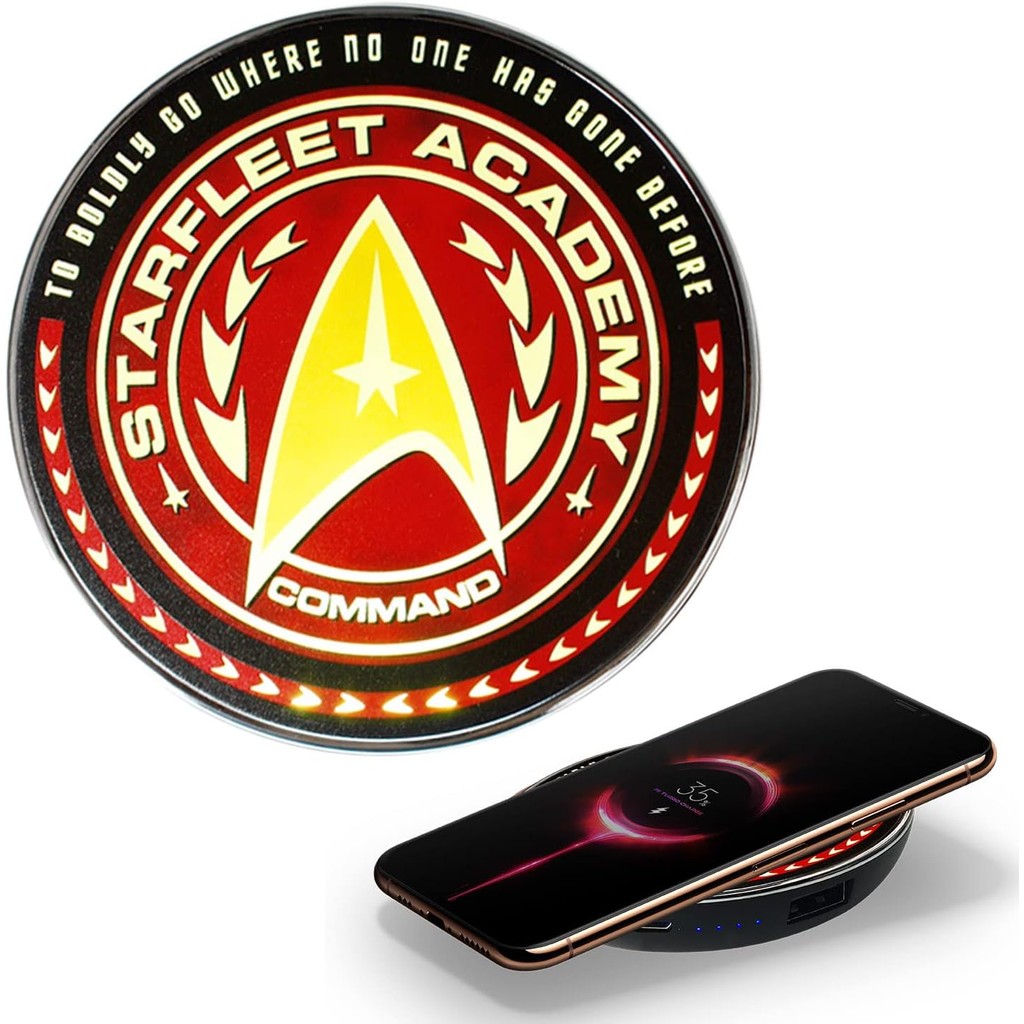 Carregador Portátil Por Indução Power Bank Star Trek Importado - QIAC