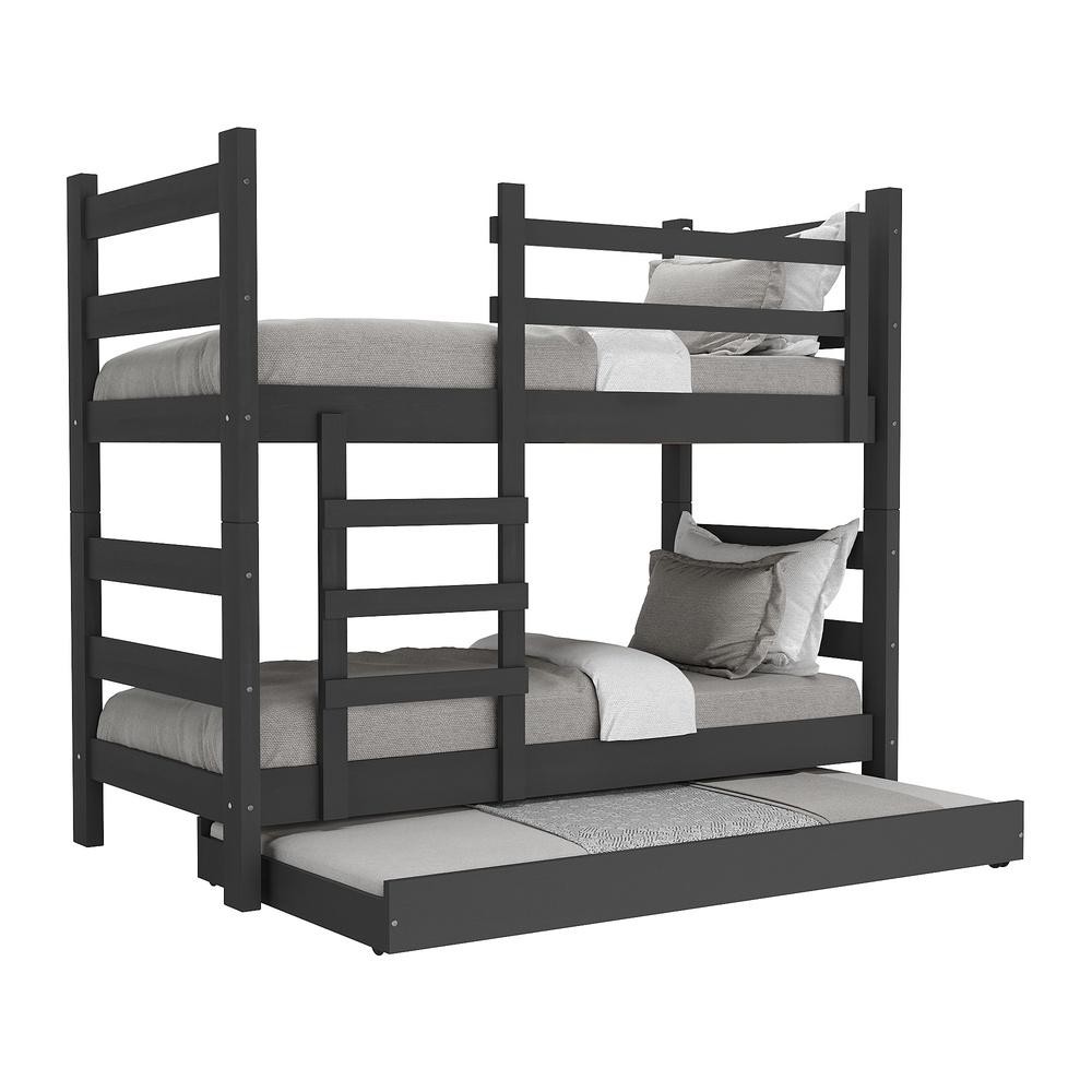 Treliche Madeira Maciça - vira 2 Camas - para Colchão 78/88 x 188cm Dubai Multimóveis CR35105 em Oferta na Shopee