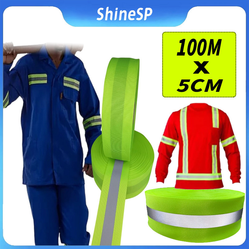 FAIXA FITA REFLETIVA GORGURÃO 100M*5 CM Trabalho Uniformes Profissional FAIXA REFLETIVA em Oferta na Shopee