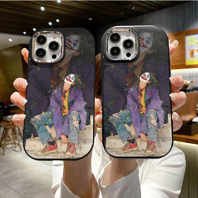 Capinha  silicone Coringa Insano da DC  para IPhone XR XS MAX 11 12 13 14 15 Pro MAX 16 PRO MAX 14 15 Plus 14 Pro capa