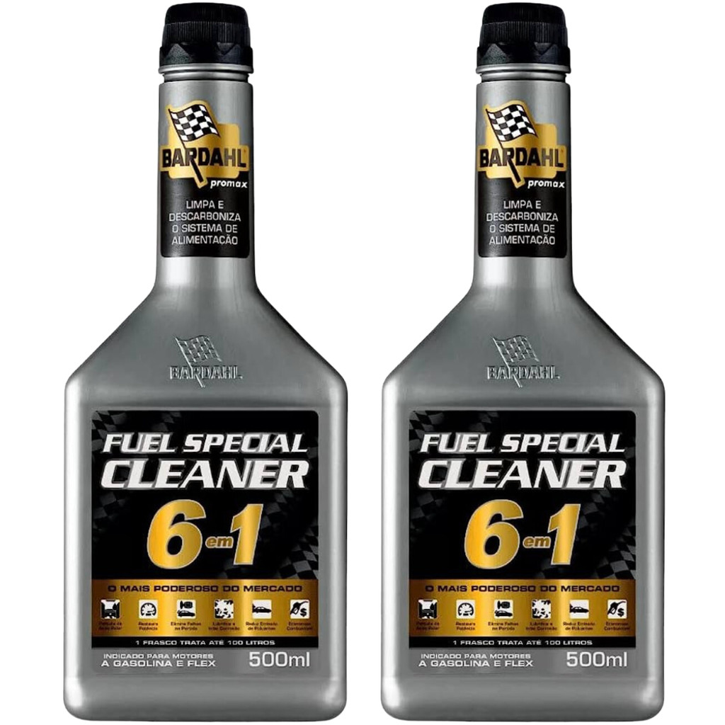 Aditivo Combustível Bardahl 6 em 1 Fuel Special Cleaner Kit 2 Unidades Limpeza Completa do Sistema