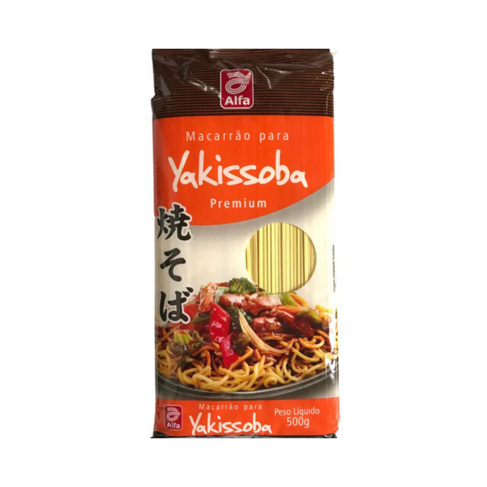 Macarrão Yakissoba Alfa 500 g para Culinária Oriental