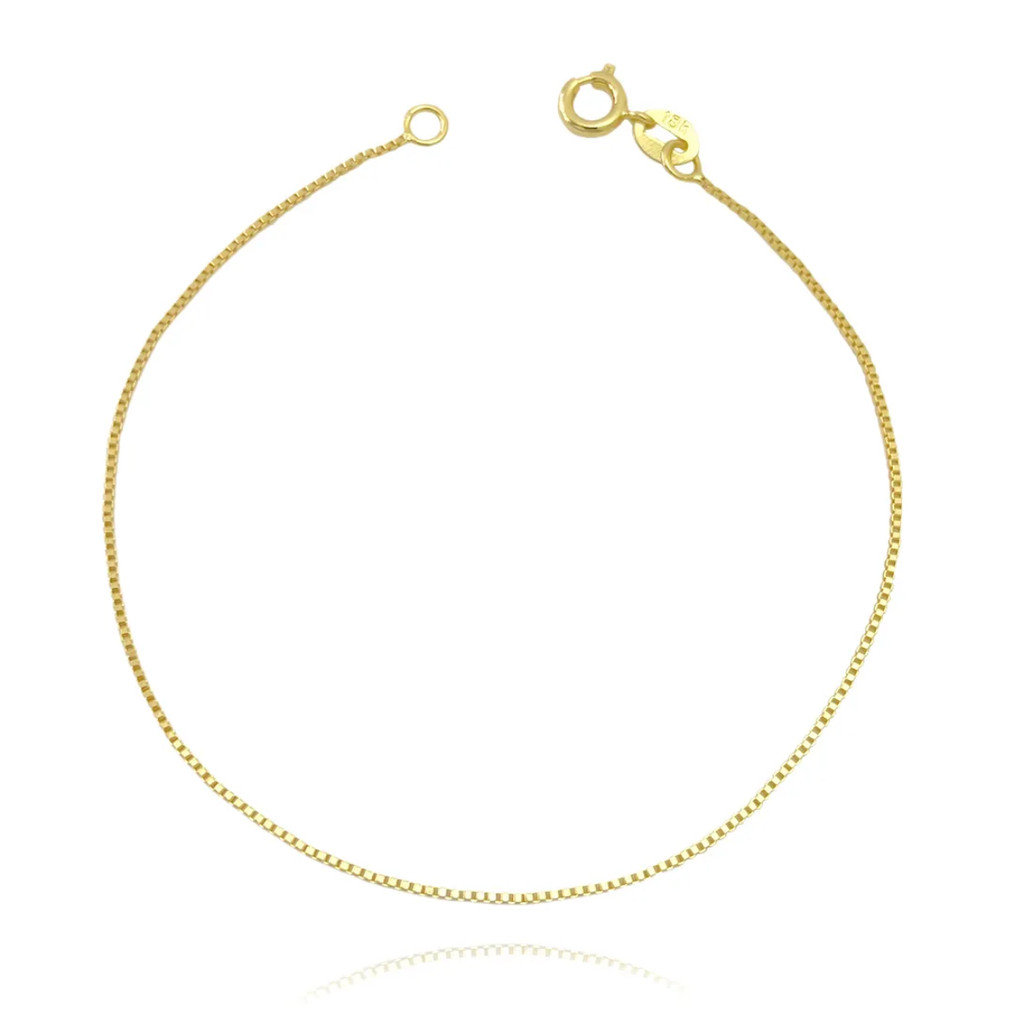 Pulseira Veneziana Ouro Pulseira Maculina Banhada 1mm Pulseira Fininha em Oferta na Shopee
