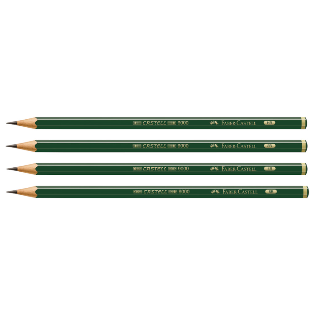 Lápis Grafite Eco Sextavado Castell 9000 Mix HB 2B 4B 6B - Faber-Castell em Oferta na Shopee