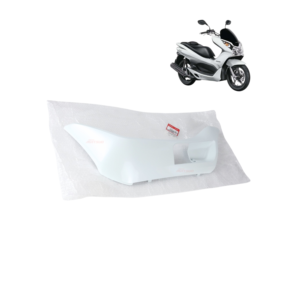 Tampa Lateral Piso Esquerda Pcx 150 2014 A 2015 Branco Original honda - Motorcycles