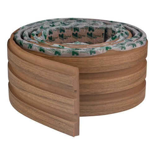 Moldura De Eva Ripado Madeto Nogueira Natural 10cm - 5 Mt