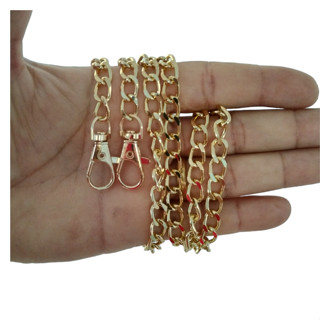 Corrente alumínio  para bolsa - artesanato com Fecho em Oferta na Shopee