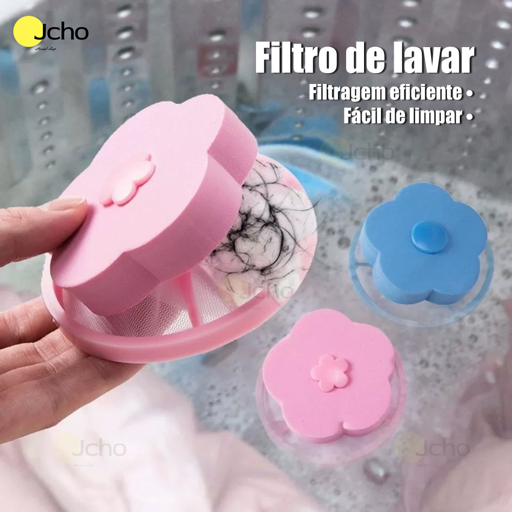 JCHO Filtro tira pelos de maquina de lavar roupas coletor de pelos removedor de pelos roupas  remover fiapos flutuante em Oferta na Shopee