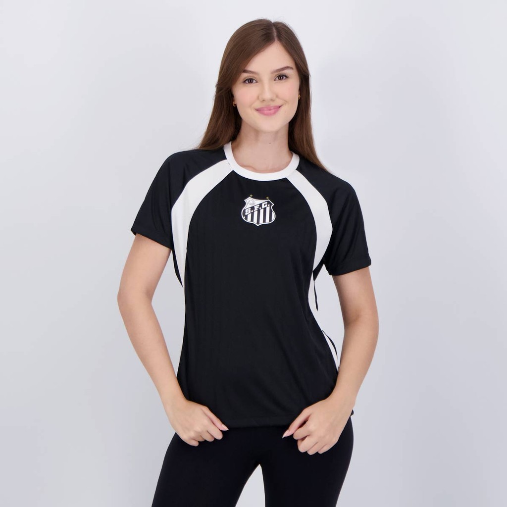 Camisa Santos Var Feminina Preta - Sports & Outdoors