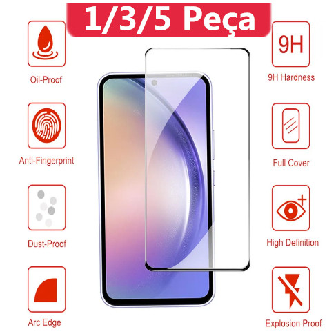 Película De Vidro 3D Anti Shock Para Samsung Galaxy A01 A01Core A02 A02s A03 A03s A04 A04Core A04E A04s A14 A24 A34 A54