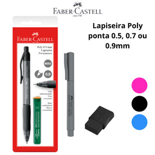 Kit Escolar Lapiseira Poly Faber Castell 0.5, 0.7 ou 0.9mm em Oferta na Shopee