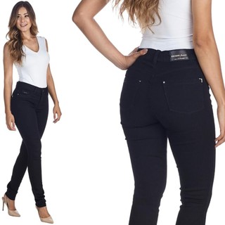 Calça Original Jeans Feminina Jeans Skinny Preta Estilo Casual Chique