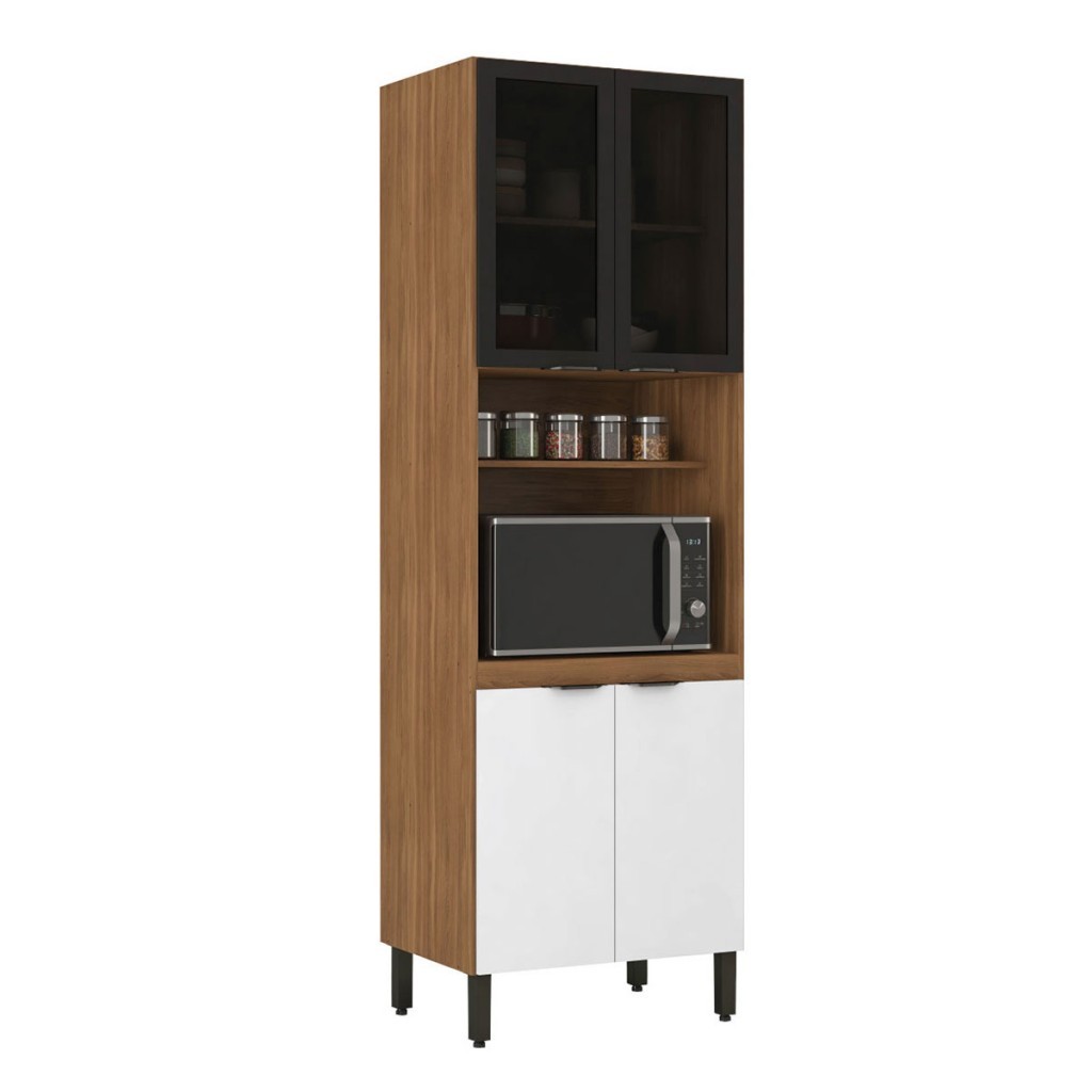 Paneleiro 2 Portas Vidro 2 Portas MDP Firenze