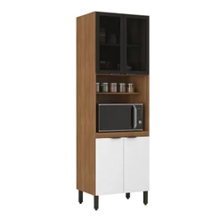 Paneleiro 2 Portas Vidro 2 Portas MDP Firenze