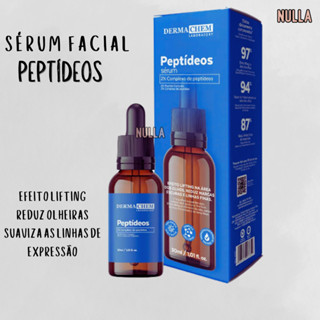 Sérum Peptídeos 30ml Dermachem facial reduz olheiras e linhas de expressão em Oferta na Shopee
