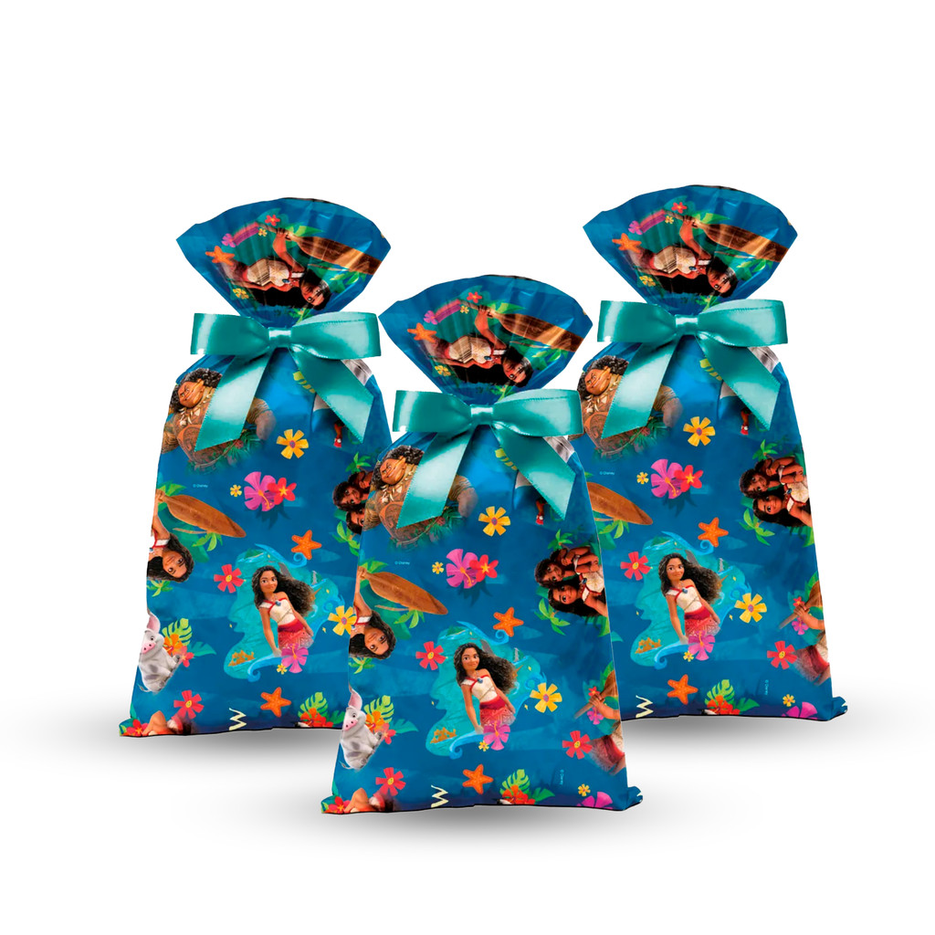 40 Lembrancinhas Sacolas Surpresa Festa Moana 2 Decoração em Oferta na Shopee