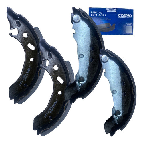 1 Jogo de 4 Sapatas de Freio Traseira Original Cobreq Fiesta Ka Celta Prisma 1996 Até 2012 em Oferta na Shopee