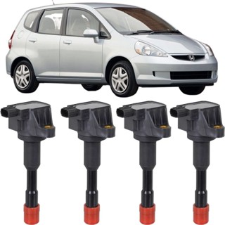 Kit 4 Bobina De Ignição Traseira Honda Fit 1.4 8V Traseira 2004 2005 2006 2007 2008 em Oferta na Shopee