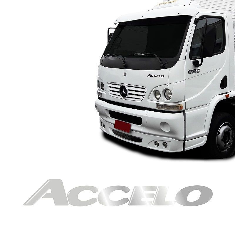 Emblema Mercedes Benz Accelo 2009 Adesivo Resinado Capo em Oferta na Shopee