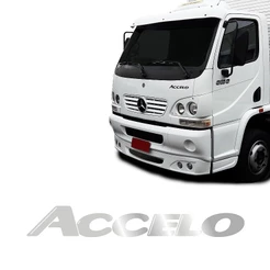 Emblema Mercedes Benz Accelo 2009 Adesivo Resinado Capo