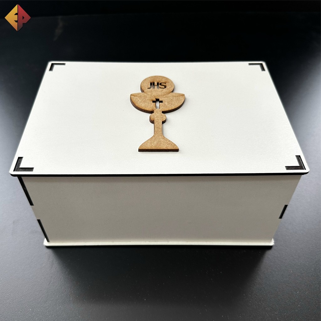 Caixa 16x24x10cm Eucaristia, Comunhão, Crisma Personalizada em Oferta na Shopee