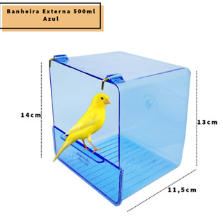 Banheira Externa Italiana ou Comedouro Chão Limpo  - Passaros  Aves Diversas em Oferta na Shopee