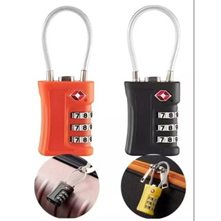 Cadeado TSA Portátil com Segredo Senha Cabo Aço Para Mala Viagens Bagagem Armario Academia em Oferta na Shopee