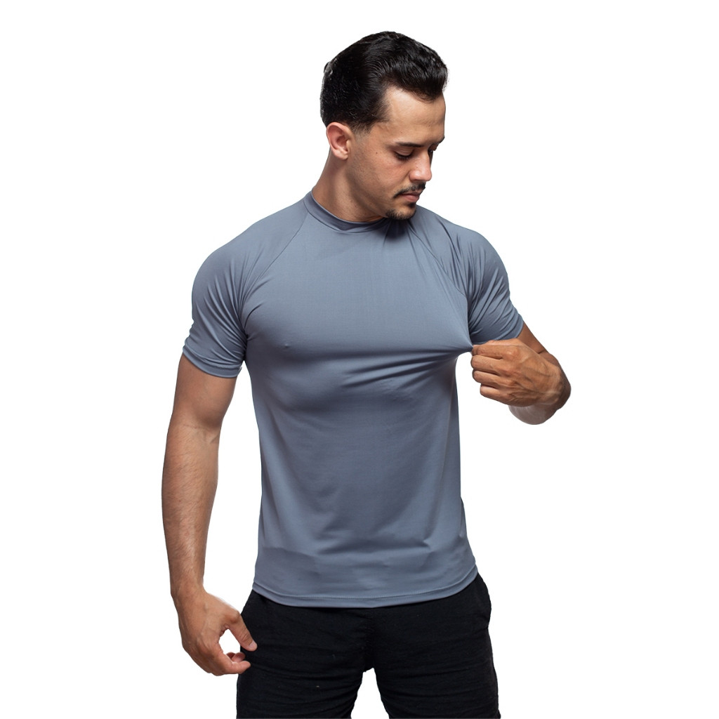 Camiseta Masculina Dry Fit Academia Proteção Uv Oferta 24h