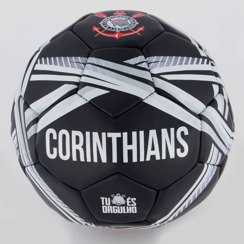 Bola Corinthians Estádios 24 Preta em Oferta na Shopee