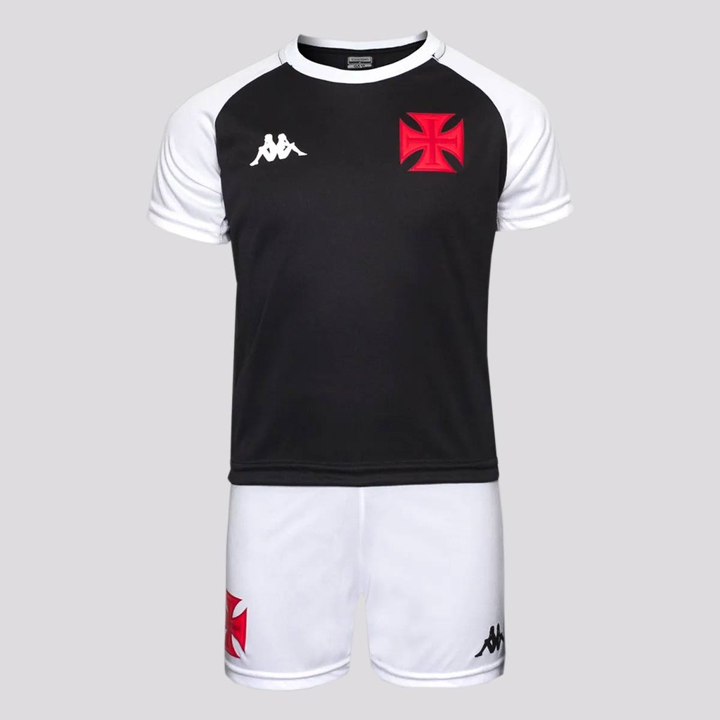 Kit Infantil Vasco Supporter Duo Preto e Branco em Oferta na Shopee