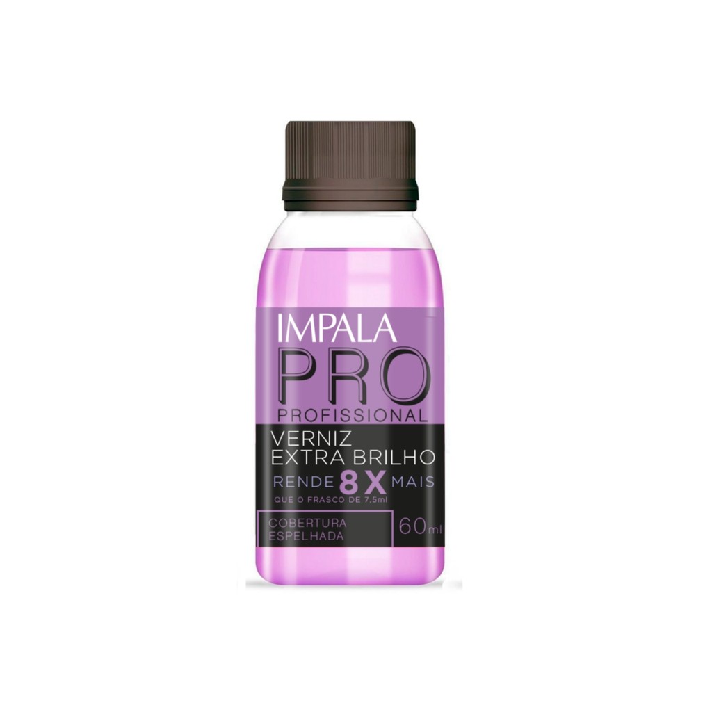 Esmalte Impala Base Verniz Extra Brilho Profissional 60ml - Beauty
