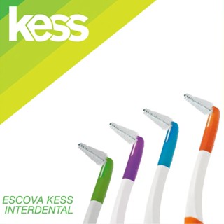 ESCOVA INTERDENTAL KESS MACIA 4 REFIS REF1990 ( cores ssortidas ) em Oferta na Shopee