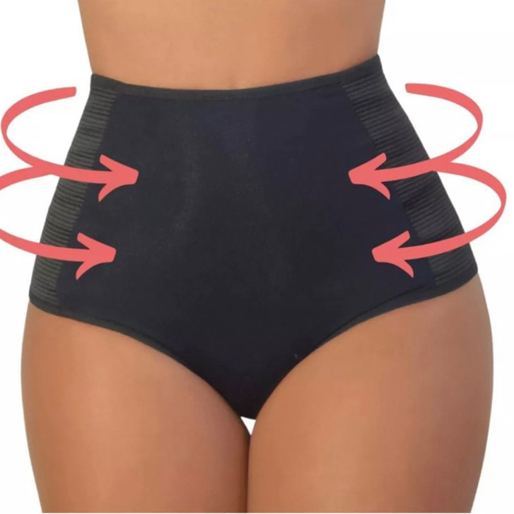 Kit 2 Cinta Modeladora Alta Compressão Lateral Lingerie Calcinha pós Cirúrgico Lingerie Cintas