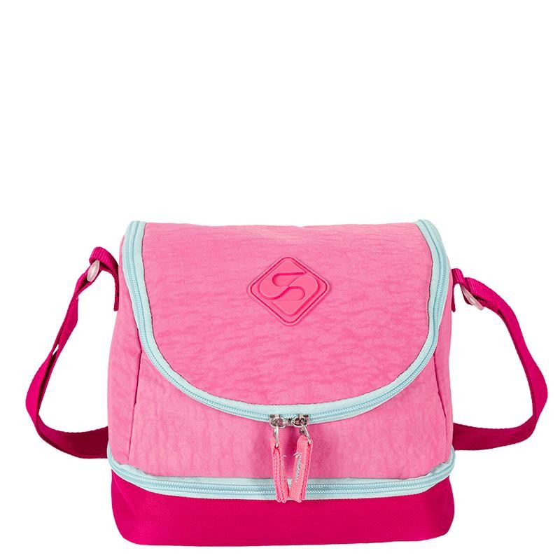 Lancheira 2 Compartimentos Sestini Lunch Crinkle 3 Double Rosa - Pink em Oferta na Shopee