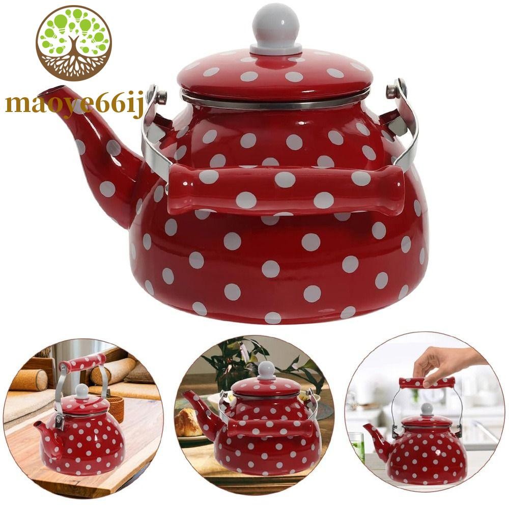 Chaleira De Chá Esmaltada MAOYE66 , Água Estilo Europeu , Feita À Mão 2.5L Sem Assobio Bule Ao Ar Livre em Oferta na Shopee